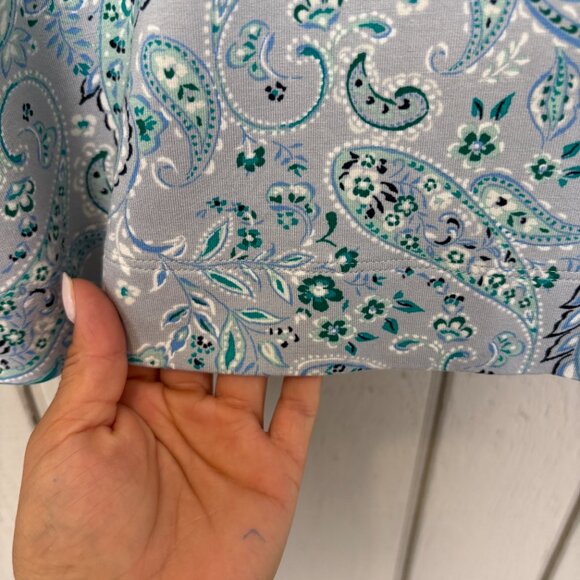 NWT J JILL WOMEN'S Blouse A Line PAISLEY-STRETCH- sleeveless Size 3X - Picture 4 of 7